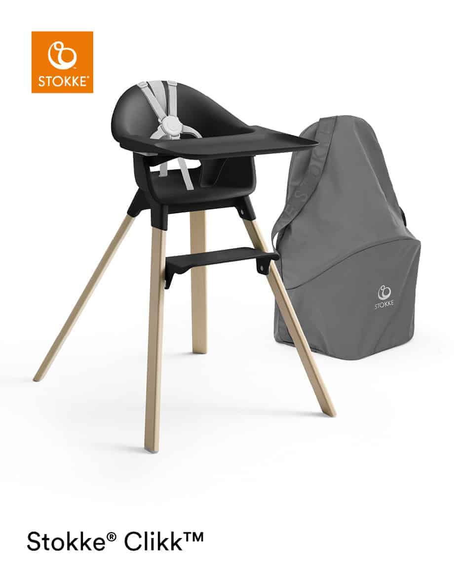 Clikk Stol Inkl. Rejsetaske - Sort Natural Clikk Stol Inkl. Rejsetaske - Sort Natural