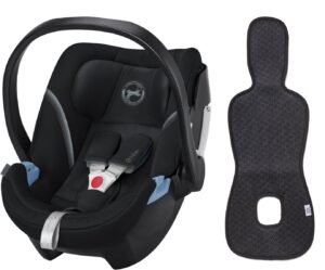 Cybex Aton 5 Autostol Baby inkl. Ventilerende Hynde, Deep Black/Antracit