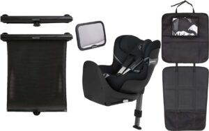 Cybex Sirona S2 i-Size Autostol med Tilbehørspakke, Deep Black