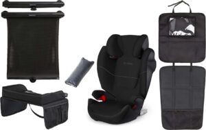 Cybex Solution M-Fix Autostol med Tilbehørspakke, Pure Black
