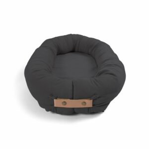 Filibabba Babynest - Fløjl - Stone grey