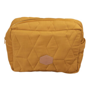 Filibabba stor toilettaske quiltet golden mustard