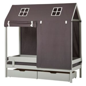 Forhæng til husseng, Pets Granite Grey 160 cm - Hoppekids
