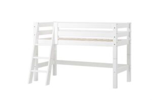 Halvhøj seng delbar, m. skrå stige, Premium 70x160 cm - Hoppekids