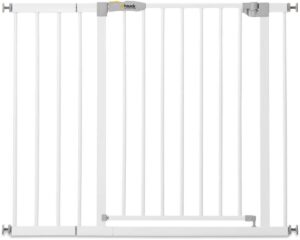 Hauck Stop N Safe Sikkerhedsgitter inkl. 21 cm Forlænger, White, Børnegitter