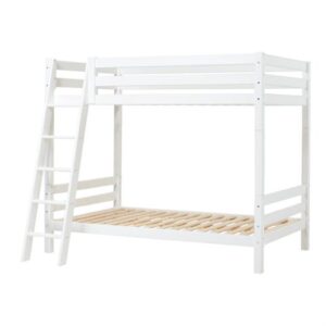 Høj etageseng delbar, skrå stige 120x200 cm Premium - Hoppekids