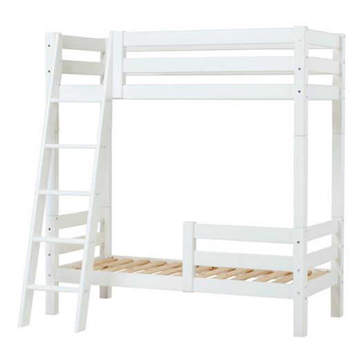 Høj etageseng delbar, skrå stige og 1/2 sengehest 70x160 cm Premium - Hoppekids Høj etageseng delbar, skrå stige og 1/2 sengehest 70x160 cm Premium - Hoppekids