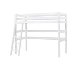 Højseng delbar m. skrå stige og skrivebord 90x200 cm, Premium - Hoppekids