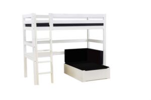 Højseng delbar m. skrivebord og loungemodul, 90x200 cm Premium - Hoppekids