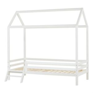 Husseng Basic med trappe, 200 cm Hvid - Hoppekids