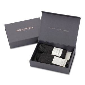 Kravle Startpakke fra Gobabygo - Dark Grey Melange (3-pak)