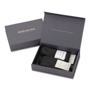 Kravle Startpakke fra Gobabygo - Dark Grey Melange (3-pak)