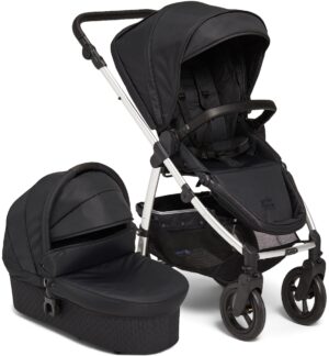 Petite Chérie Heritage 2 Duovogn, Black/Silver, Barnevogn