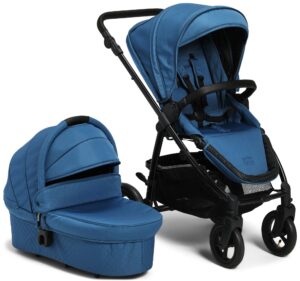 Petite Chérie Heritage 2 Duovogn, Blue/Black, Barnevogn