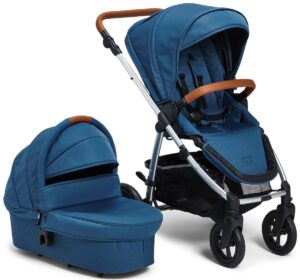 Petite Chérie Heritage 2 Duovogn, Blue/Silver, Barnevogn
