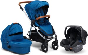 Petite Chérie Heritage 2 Duovogn inkl. Axkid Modukid, Blue Ashes/Silver, Barnevogn