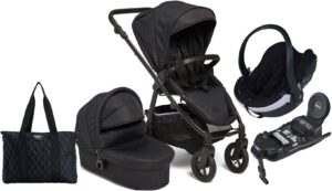 Petite Chérie Heritage 2 Duovogn inkl. BeSafe Autostol Baby, Black/Black, Barnevogn