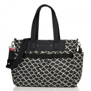 Pusletaske fra Babymel - Cara - Wave Black / Cream