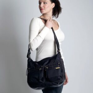 Pusletaske fra Storksak® - Emily Black Nylon