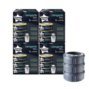 Refill til Sangenic Tommee Tippee TEC blespand (4 x 3-pak)