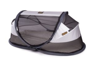 Rejseseng fra Deryan - Travel Cot Baby Luxe - Silver