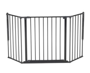 Sikkerhedsgitter Fra Babydan - Vægmonteret- Flex M, Sort (90-146cm)