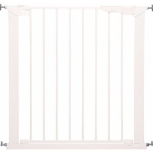 Sikkerhedsgitter fra BabyDan - Presmonteret - Premier Hvid m. 1 forlænger (79,5-86,5cm)