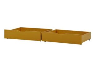 Skuffesæt på hjul, Autumn Yellow til sofa og etagesenge på 160 cm - Hoppekids