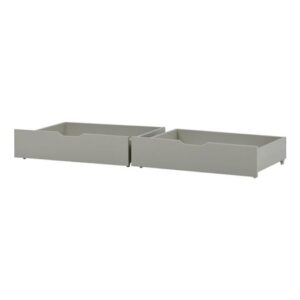 Skuffesæt på hjul, Dove Grey til sofa og etagesenge på 160 cm - Hoppekids