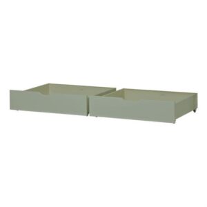 Skuffesæt på hjul, Pale Green til sofa og etagesenge på 160 cm - Hoppekids