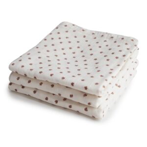 Stofbleer fra Mushie - Muslin Cloth Bloom (3-pak)