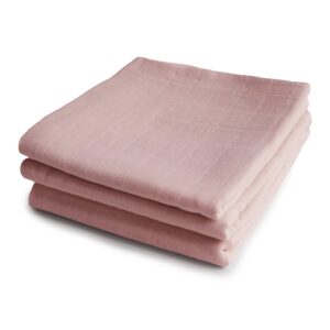 Stofbleer fra Mushie - Muslin Cloth Blush (3-pak)