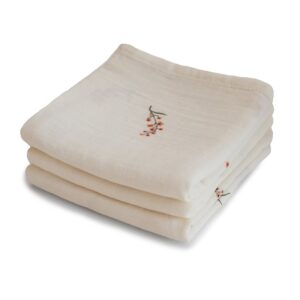 Stofbleer fra Mushie - Muslin Cloth Flowers (3-pak)