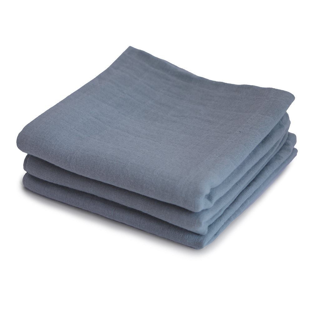 Stofbleer fra Mushie - Muslin Cloth Tradewinds (3-pak) Stofbleer fra Mushie - Muslin Cloth Tradewinds (3-pak)