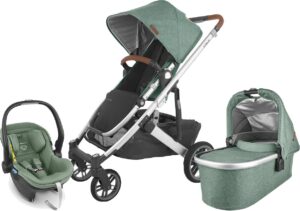 UPPAbaby CRUZ V2 Duovogn inkl. MESA i-Size Babyautostol, Emmett Green