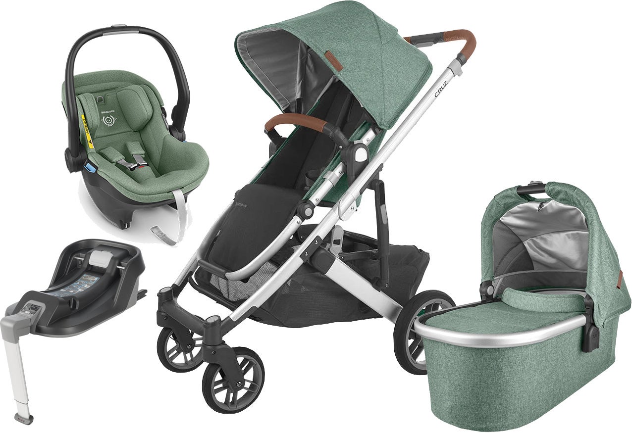 UPPAbaby CRUZ V2 Duovogn inkl. MESA i-Size Babyautostol & Base, Emmett Green UPPAbaby CRUZ V2 Duovogn inkl. MESA i-Size Babyautostol & Base, Emmett Green