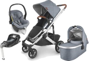 UPPAbaby CRUZ V2 Duovogn inkl. MESA i-Size Babyautostol & Base, Jordan Grey