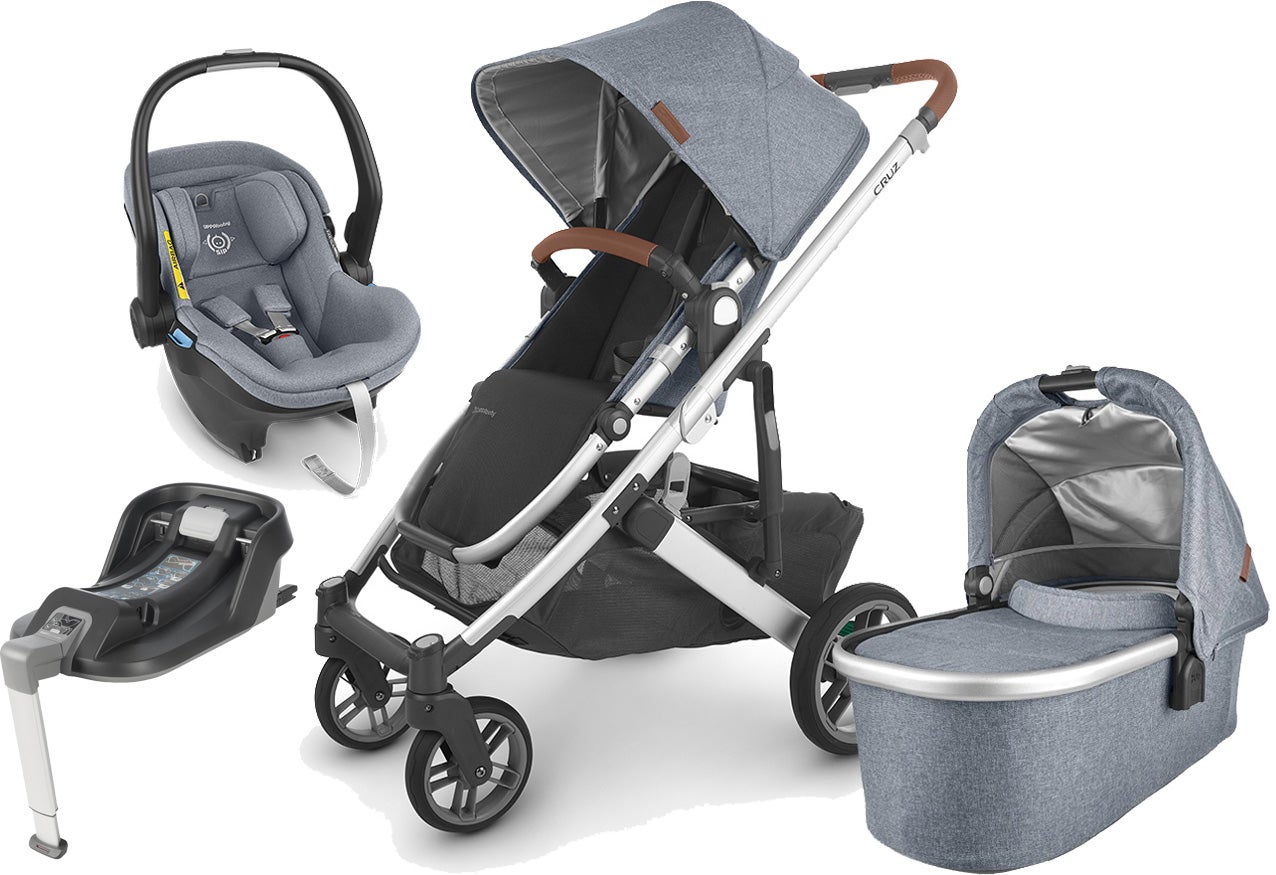 UPPAbaby CRUZ V2 Duovogn inkl. MESA i-Size Babyautostol & Base, Jordan Grey UPPAbaby CRUZ V2 Duovogn inkl. MESA i-Size Babyautostol & Base, Jordan Grey