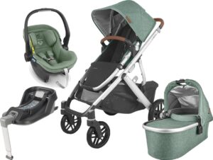 UPPAbaby VISTA V2 Duovogn inkl. MESA i-Size Babyautostol & Base, Emmett Green