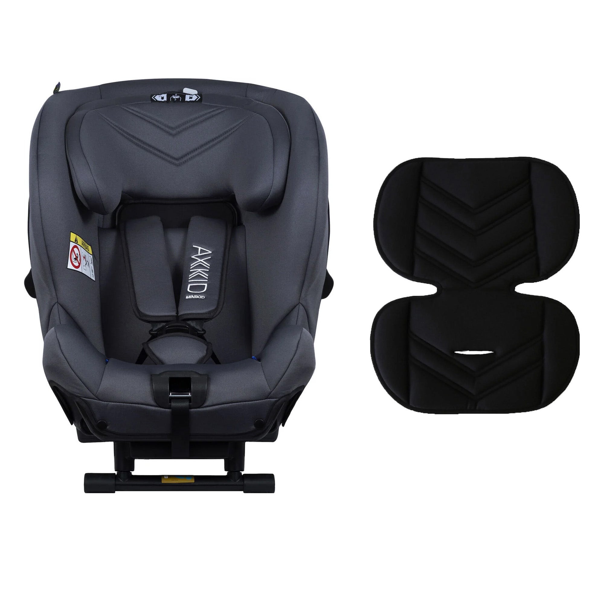 Axkid Minikid 1 Autostol, Inkl. Babypude, Granite/Sort Axkid Minikid 1 Autostol, Inkl. Babypude, Granite/Sort