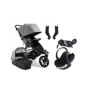 Baby Jogger City Elite 2 Duovogn inkl. BeSafe iZi Go Modular X2 i-Size Autostol Baby & Base, Pike/Barré