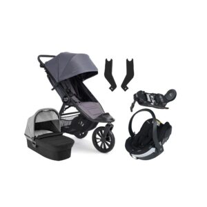Baby Jogger City Elite 2 Duovogn inkl. BeSafe iZi Go Modular X2 i-Size Autostol Baby & Base, Stone Grey/Barré