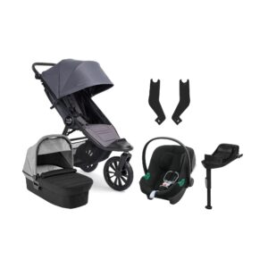 Baby Jogger City Elite 2 Duovogn inkl. Cybex Aton B2 i-Size Autostol Baby & Base, Stone Grey/Barré