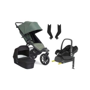 Baby Jogger City Elite 2 Duovogn inkl. Maxi-Cosi CabrioFix i-Size Autostol Baby & Base, Briar Green/Jet