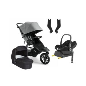 Baby Jogger City Elite 2 Duovogn inkl. Maxi-Cosi CabrioFix i-Size Autostol Baby & Base, Pike/Jet