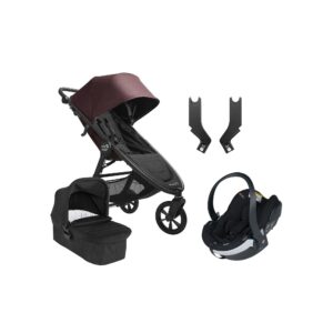 Baby Jogger City Mini GT 2.1 Duovogn inkl. BeSafe iZi Go Modular X2 i-Size Autostol Baby, Brick Mahogany/Jet Black