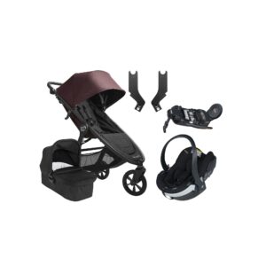 Baby Jogger City Mini GT 2.1 Duovogn inkl. BeSafe iZi Go Modular X2 i-Size Autostol Baby & Base, Brick Mahogany/Jet Black