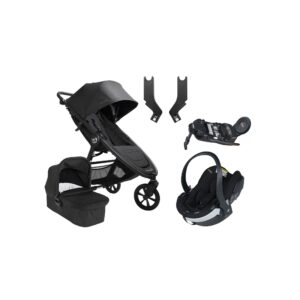 Baby Jogger City Mini GT 2.1 Duovogn inkl. BeSafe iZi Go Modular X2 i-Size Autostol Baby & Base, Opulent Black/Jet Black