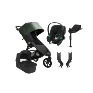 Baby Jogger City Mini GT 2.1 Duovogn inkl. Cybex Aton B2 i-Size Autostol Baby & Base, Briar Green/Jet Black