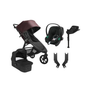 Baby Jogger City Mini GT 2.1 Duovogn inkl. Cybex Aton B2 i-Size Autostol Baby & Base, Brick Mahogany/Jet Black